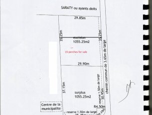 Residential land 633.13 m² Camp Fouquereau Rs 4,275,000